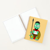 レオニダスの服を着たティラノサウルスレックス。 ノートブック (内部)