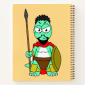 レオニダスの服を着たティラノサウルスレックス。 ノートブック (裏面)