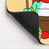 レオニダスの服を着たティラノサウルスレックス。 マウスパッド (コーナー)