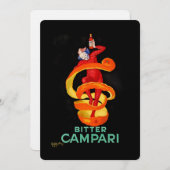 レオネットカプピエロビターオレンジリキュールポスター 招待状 (正面/裏面)