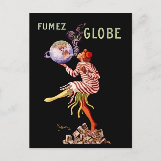 レオネットカプピエロ喫煙広告のポスター ポストカード (正面)