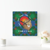 レオネ23 luglio al 22 agosto Orologio スクエア壁時計 (ホーム)