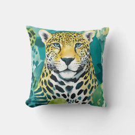 レオパドジャガー大きな猫 クッション