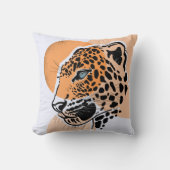 レオパドスクエア装飾用クッションモダンアニマルプリント クッション (正面)