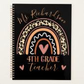 レオパドボヘミアンレインボーアッドグレード先生名Pl プランナー手帳 (正面)