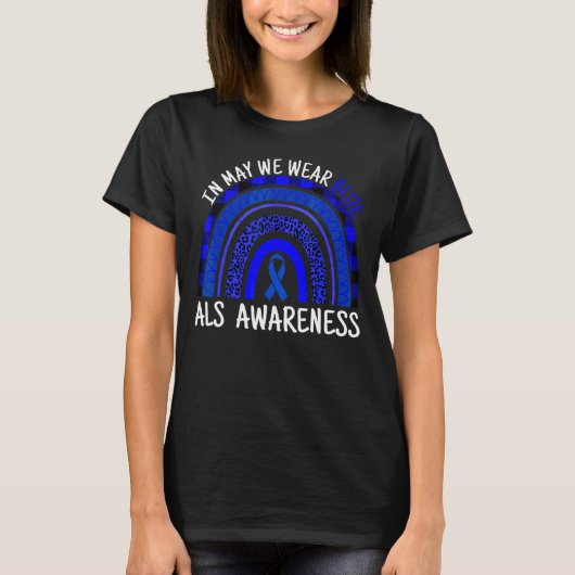 レオパドレインボーメイ衣服ブルーアルズ認識度モン Tシャツ (正面)