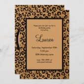 レオパパーソナライズされたード21歳誕生日招待状 招待状 (正面/裏面)