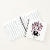 レオパーソナライズされたアールデコレディ ノートブック (内部)