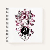 レオパーソナライズされたアールデコレディ ノートブック (正面)