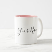 レオパーソナライズされた〔占星術の〕十二宮図の署名の名前と特徴 ツートーンマグカップ (正面右)