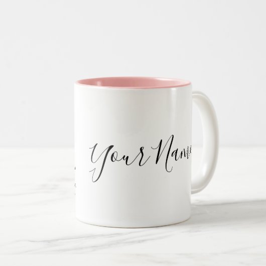 レオパーソナライズされた〔占星術の〕十二宮図の署名の名前と特徴 ツートーンマグカップ (正面右)