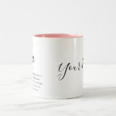 レオパーソナライズされた〔占星術の〕十二宮図の署名の名前と特徴 ツートーンマグカップ (中央)