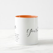 レオパーソナライズされた〔占星術の〕十二宮図の署名の名前と特徴 マグカップ (中央)