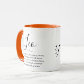 レオパーソナライズされた〔占星術の〕十二宮図の署名の名前と特徴 マグカップ (正面左)