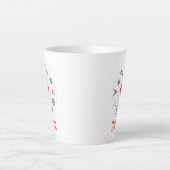 レオパーソナライズされた〔占星術の〕十二宮図誕生日ギフト カフェラテマグ (正面)