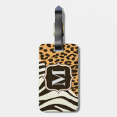 レオパードとゼブラ ラゲッジタグ (裏面縦)