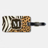 レオパードとゼブラ ラゲッジタグ (裏面横)