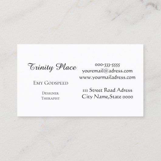 レオパードと宇宙のデザイン 名刺 (裏面)