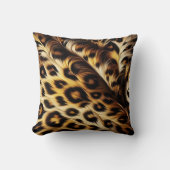 レオパードのシック：スタイリッシュすべてのベッドルームのための枕 クッション (正面)
