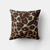 レオパードの夜はっきりした:優雅な眠り クッション (裏面)