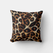 レオパードの夜はっきりした:優雅な眠り クッション (正面)