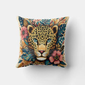 レオパードの恵み：鮮やかブランチのセレニティ クッション (裏面)
