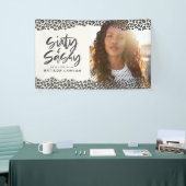 レオパードの60歳と60歳の誕生日写真 横断幕 (トレードショー)