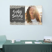 レオパードの60歳と60歳の誕生日写真 横断幕 (トレードショー)