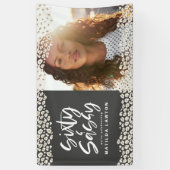 レオパードの60歳と60歳の誕生日写真 横断幕 (縦)