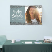 レオパードの60歳と60歳の誕生日写真 横断幕 (トレードショー)