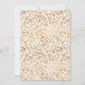 レオパードアニマルプリントグクラシックラム結婚ズ 招待状 (裏面)