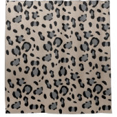 レオパードアニマルプリントグラム#15 シャワーカーテン (正面)