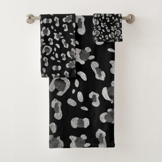 レオパードアニマルプリントグラム#8 #pattern #decor #art  バスタオルセット (インサイチュ)