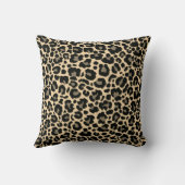 レオパードアニマルプリントチエタ金ゴールドトレンディーサファリ クッション (裏面)