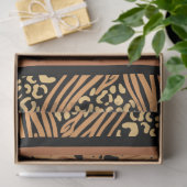 レオパードアニマルプリントデクページ 薄葉紙 (ギフト)