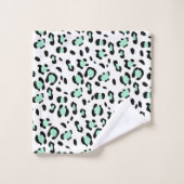 レオパードアニマルプリント#16グラム#pattern #decor #art バスタオルセット (ウォッシュタオル)