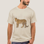 レオパードイライラした顔 Tシャツ (正面)