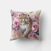 レオパードクブ&バラ装飾用クッション クッション (裏面)
