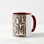 レオパードクールプリントマスタイリッシュママザーズ マグカップ (正面右)
