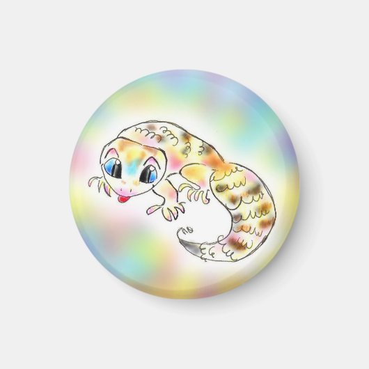 レオパードゲッコーちゃん マグネット (正面)
