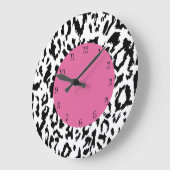 レオパードスタイルウォールデコール時計 ラージ壁時計 (傾斜)