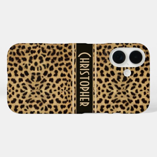レオパードスポットスキンプリントパーソナライズされた Case-Mate iPhoneケース (裏面 (横))