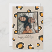 レオパードスポットズフラットホリデーカード シーズンカード (正面)