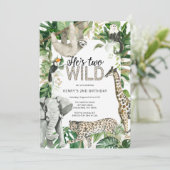 レオパードツーワイルドサファリ誕生日 招待状 (スタンド正面)