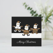 レオパードトリプルサンタスノーオンブラックイラストレーション (スタンド正面)