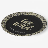 レオパードパーティープレートトゥワイルド ペーパープレート (アングル)