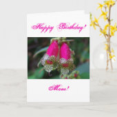 レオパードフラワーデザイン カード (黄色い花)