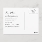 レオパードプリントピンクボウサロンアポイントメント ポストカード (裏面)