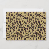 レオパードベビーシャワー招待状 招待状 (裏面)