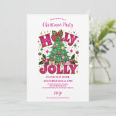 レオパードボウホリーすてきお祝い 招待状 (スタンド正面)